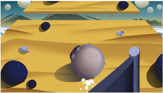 screenshot of our game